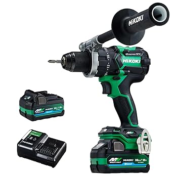 【中古】HiKOKI(ハイコーキ) 36Vドライバドリル 最大限度トルク155N・ｍ 材木最大限度118粍穴あけ 回転させる数カスタマイズ役立つこと Bluetooth第2時人マルチ雄捩子乾電池2