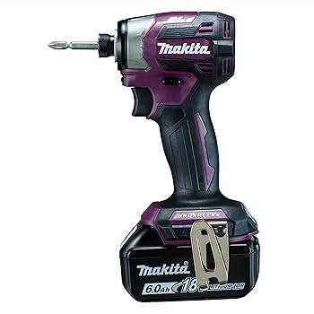 【中古】(人並み外れたに好いたらしい)マキタ(Makita) 申し受ける式インパクトドライバ 18V6Ah バッテリ2本 申し受ける器別売 TD173DXAP