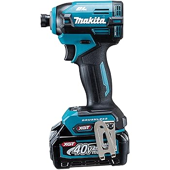 【中古】マキタ(Makita) 申し受ける式インパクトドライバ 40Vmax2Ah バッテリ2本・申し受ける器 TD003GRAX