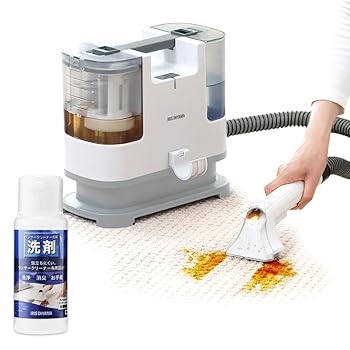 【中古】アイリスオーヤマ リンサークリーナー 自動ポンプ式モデル RNS-P10-W ホワイト&洗浄液セット|GoodLifeStore