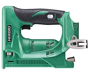 【中古】(非常に良い)HiKOKI(ハイコーキ) 旧日立工機 14.4V コードレスタッカー 充電式 本体のみ、ケース付 グリーン 蓄電池・充電器別売り N14DSL(NK)|GoodLifeStore