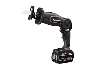 【中古】パナソニック(Panasonic) 充電レシプロソー 18V 5.0Ah電池パック×2個/充電器/ケース付 デュアル (14.4V/18V対応) 4段階フレキシブル可動 小型・|GoodLifeStore