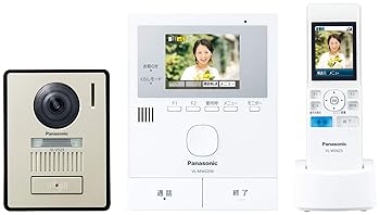 【中古】パナソニック ワイヤレスモニター テレビドアホン 30万画素 LEDライト搭載 どこでもドアホン VL-SWZ200KL
