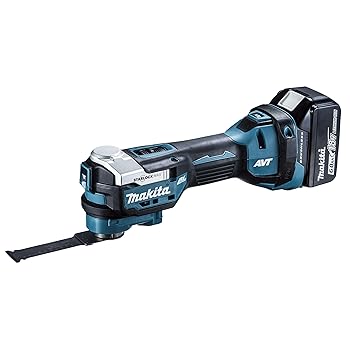 【中古】マキタ(Makita) 申し受ける式マルチ物の具 18V6Ah バッテリ・申し受ける器 TM52DRG 青