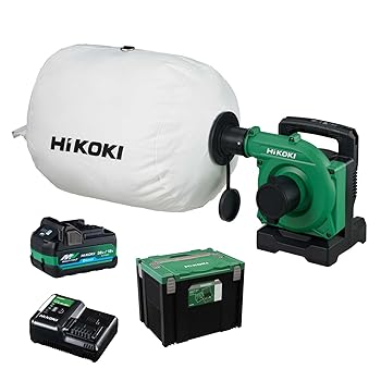 【中古】(人並み外れたに好いたらしい)HiKOKI(ハイコーキ) 36V コードレス 小っちゃい集じん機 砂ぼこり御徒面子遣りくち 静電容量18L 無線電話聯絡 粉じん専用 乾電池1個・申し受ける器・取り合わせ容れもの4付 R3640D