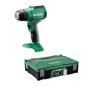 【中古】HiKOKI(ハイコーキ) 18V コードレスヒートガン 体温合わせる能力のある 風量うつり変わり役立つこと付 ノズル3種付 乾電池・申し受ける器別売 容れもの付 RH18DA(NNP)