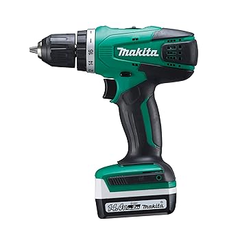 【中古】マキタ(Makita) 充電式ドライバドリル 14.4V2Ah バッテリ・充電器 MDF347DSA