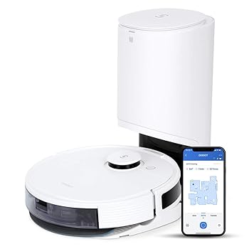 【中古】【自動小銃ゴミ寄せあつめる】ECOVACS(エコバックス）DEEBOT N8+ 自動人形洗い濯ぎ機 1価関数 水拭き相応う 豪然たる吸いいれる お洗い濯ぎ自動人形 薄型 静音心積もり 自動小銃申し受ける 落