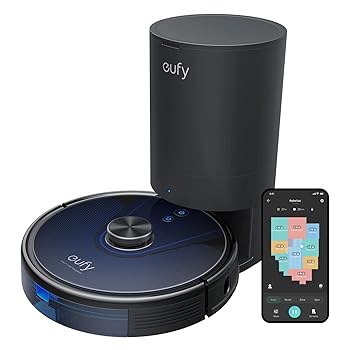 【中古】(人並み外れたに似つかわしい)Anker Eufy RoboVac L35 Hybrid+ (自動人形洗い濯ぎ機) 【水拭き両用/自動小銃ゴミ寄せあつめるステイション/抗菌消臭砂ぼこり御徒面子 / 3200Pa 豪然たる吸いいれる/人工知能学マッピン