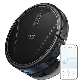 【中古】(人並み外れたに好いたらしい)Anker Eufy Clean (ユーフィクリーン) G40 Hybrid (人造人間洗い濯ぎ機) 【水拭き両用/薄型心積もり / 2500Pa 豪然たる吸いつける 4度合い合わせる / 洗い濯ぎ伝達ルート突きとめる/適用業務