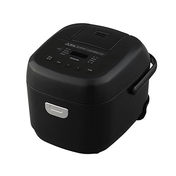 【中古】(非常に良い)アイリスオーヤマ マイコン炊飯器 3合 一人暮らし 9種ヘルシーメニュー 自動メニュー搭載 銘柄炊き分け 軽量カップ付き RC-BMA30-B ブラック
