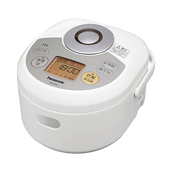 【中古】(非常に良い)パナソニック IHジャー炊飯器 0.54L 0.5~3合 ホワイト SR-KG051-W|GoodLifeStore