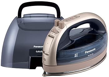 【中古】(非常に良い)パナソニック コードレススチームWヘッドアイロン ゴールド NI-WL705-N