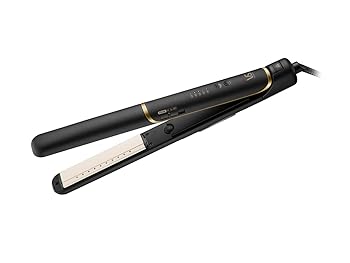 【中古】(非常に良い)ヴィダル サスーン スチーム ストレート ヘアアイロン マイナスイオン 海外対応 5段階温度調節 ブラック VSI-1055/KJ
