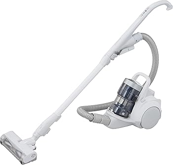 【中古】(非常に良い)パナソニック 掃除機 サイクロン 軽量 からまないブラシ 抗菌 クリーンセンサー 親子ノズル搭載 LEDナビライト ホワイト MC-SR600K-W