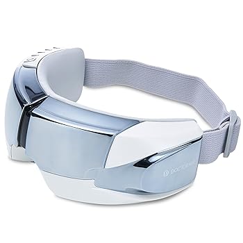 【中古】(非常に良い)ドクターエア 公式ストア 3Dアイマジック ホワイト/ヒーリングサウンド内蔵 充電式 コンパクトボディ ヒーター アイウォーマー 目元エステ 目元