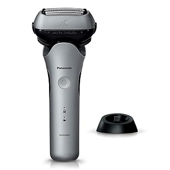 【中古】パナソニック メンズシェーバー ラムダッシュ 3枚刃 黒 充電中でも剃れる ES-LT6Q-S