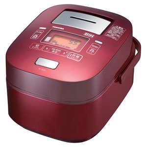 【中古】(非常に良い)東芝 真空圧力IHジャー炊飯器（5.5合炊き）　レッドTOSHIBA　真空圧力かまど炊き（真空圧力IH保温釜） RC-10VXH-R｜GoodLifeStore
