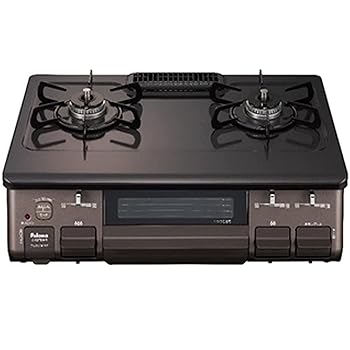 【中古】(非常に良い)パロマ ガステーブル 水無し片面焼き 59cm 都市ガス(12A13A) 左強火 IC-S87BM-L-12A13A チャコール/ブラウン