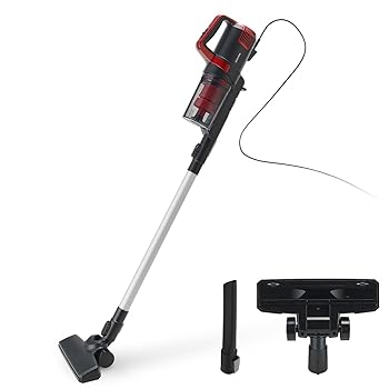 【中古】(非常に良い)アイリスオーヤマ 掃除機 コード式 サイクロン 軽量 スティッククリーナー 2WAY SCA-110-B ブラック