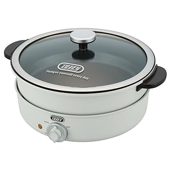 【中古】Toffy LADONNA トフィー ラドンナ 電気グリル鍋 電気鍋 マルチ料理鍋 万能鍋 3.5L 大容量 たこ焼きプレート セット キッチン 家電 K-HP2｜GoodLifeStore