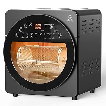 【中古】(非常に良い)エペイオス(Epeios) ノンフライヤー ノンフライオーブン エアーオーブン 14L 大容量 360°空気循環技術 ロティサリー機能 一台多役 油なし カロ 28,375円
