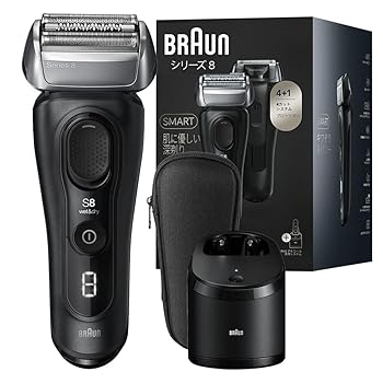 【中古】(非常に良い)ブラウン 電気シェーバー シリーズ8 洗浄機付き 電動 髭剃り メンズ 8560cc 5 in 1 100％防水設計 4+1 カットシステム 進化したキワぞり刃 夕方