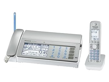 【中古】パナソニック おたっくす デジタルコードレスFAX 子機1台付き 1.9GHz DECT準拠方式 シルバー KX-PD701DL-S
