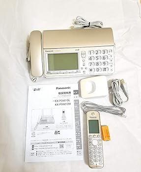 【中古】パナソニック おたっくす デジタルコードレスFAX 子機1台付き 1.9GHz DECT準拠方式 シャンパンゴールド KX-PD601DL-N