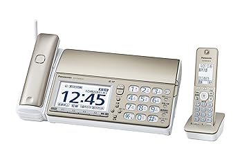 【中古】パナソニック おたっくす デジタルコードレスFAX 子機1台付き 1.9GHz DECT準拠方式 シャンパンゴールド KX-PD604DL-N