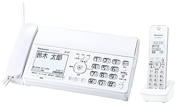 【中古】パナソニック デジタルコードレス普通紙ファクス(子機1台付き) 迷惑防止機能搭載 受話音量6段階調整 KX-PD350DL-W