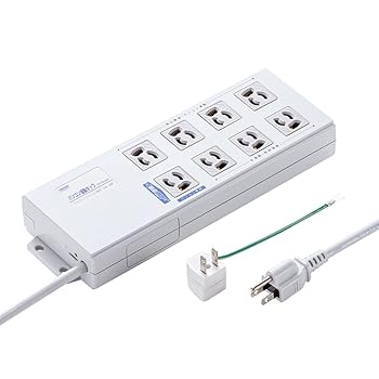 【中古】サンワサプライ パソコン連動タップ 8個口 3P-2P変換アダプタ TAP-RE2MN|GoodLifeStore