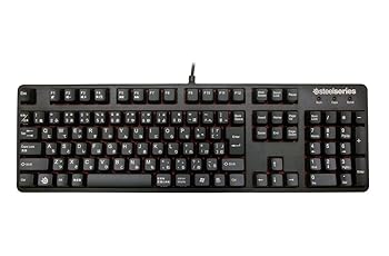 【中古】(非常に良い)SteelSeries Red switches採用ゲーミングキーボード 6Gv2 Red Switch Japanese 64263