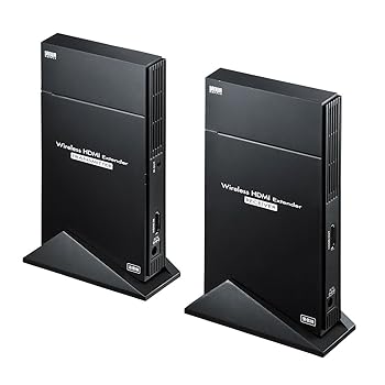 【中古】サンワサプライ ワイヤレスHDMIエクステンダー(据え置きタイプ・セットモデル) VGA-EXWHD5