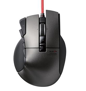 【中古】エレコム USB ゲーミングマウス DUX 有線 14ボタン 3500dpi ハードウェアマクロ対応 M-DUX50BK｜GoodLifeStore 13,121円
