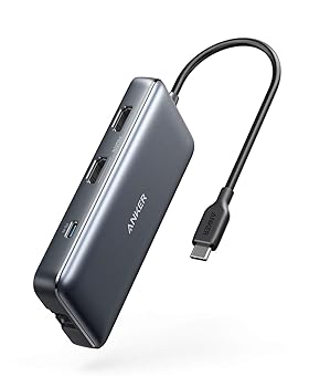 【中古】(非常に良い)Anker PowerExpand 8-in-1 USB-C PD Media Hub/高速データ転送/充電ポート/4K HDMI出力/SD & MicroSDカードリーダー モバイルデバイス対応/効率|GoodLifeStore