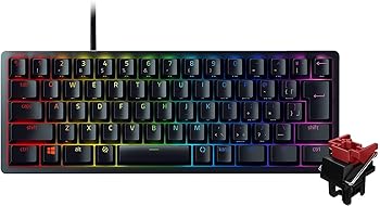 【中古】Razer Huntsman Mini JP 小型 ゲーミングキーボード テンキーレス Linear Optical Switch 日本語 JP配列 60%レイアウト 光学スイッチ 超高速1.2m