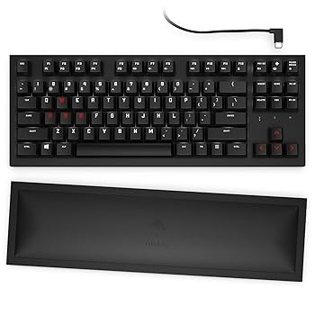 【中古】(非常に良い)HP ゲーミングキーボード無線/有線対応茶軸 HP OMEN by HP Spacer ワイヤレス キーボード テンキーレス 充電式 (型番:9BU31AA#UUF)国内正規品