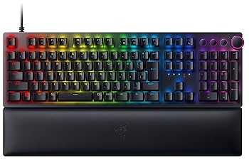 【中古】(非常に良い)Razer ゲーミングキーボード Huntsman V2 JP Linear Optical Switch 日本語 JP配列 オプティカルスイッチ リニア触感 静音 ダブルショット PBT