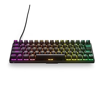 【中古】(非常に良い)SteelSeries ゲーミングキーボード ミニサイズ Apex 9 Mini JP 有線 日本語配列 レスポンスタイム0.2ms 搭載 アクチュエーションポイント1.0mm設
