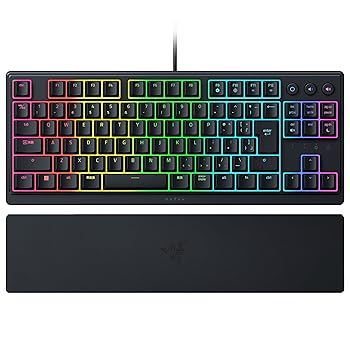 【中古】(非常に良い)Razer レイザー Ornata V3 Tenkeyless JP 心地良いクリック感のメカ・メンブレンスイッチ搭載テンキーレス薄型有線キーボード ロープロファイル|GoodLifeStore