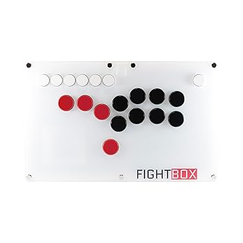 【中古】(非常に良い)ファイトボックス FightBox B1 PC アーケードコントローラー レバーレス 静音 銀軸スイッチ 14ボタンPC対応