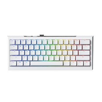 【中古】(非常に良い)Ducky ワイヤレスゲーミングキーボード ラピッドトリガー One X Mini Pure White 60% インダクティブスイッチ FPS Ducky AI Switch|GoodLifeStore