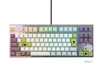 【中古】東プレ GX1 Keyboard 獅白ぼたん 青写真 日本語割りつける REALFORCE ゲーミングキーボード TKL 91足懸かり X1UCS1 KB0911