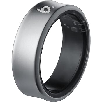 【中古】(非常に良い)b.ring スマートリング チタン製 健康管理 睡眠管理 最大7日間持続 Android iPhone対応 ブリング 専用アプリ 超軽量 マット IP68 防水 歩数計 日