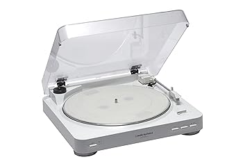 【中古】(人並み外れたに似つかわしい)audio-technica ステレオターンテーブルシステム 白いこと AT-PL300 WH