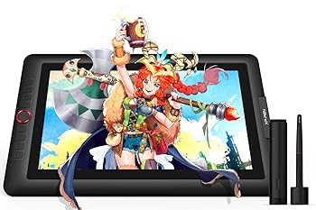 【中古】XPPen 液タブ 傾き検知 筆圧8192レベル 色域88%NTSC 15.6インチ フルHD IPS液晶 Artist15.6 Pro