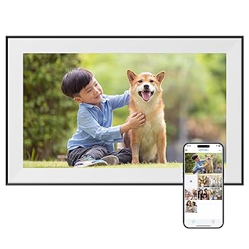 【中古】Dragon Touch デジタルフォトフレーム 15.6インチ 32GB内蔵 WiFi対応 フォトフレーム 大型 FHDタッチスクリーン 1920*1080解像度 動画/写真/音楽