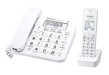 【中古】(非常に良い)パナソニック RU・RU・RU デジタルコードレス電話機 子機1台 1.9GHz DECT準拠方式 ホワイト VE-GZ21DL-W