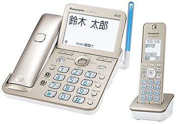 【中古】(非常に良い)パナソニック コードレス電話機(子機1台)(シャンパンゴールド) VE-GD77DL-N